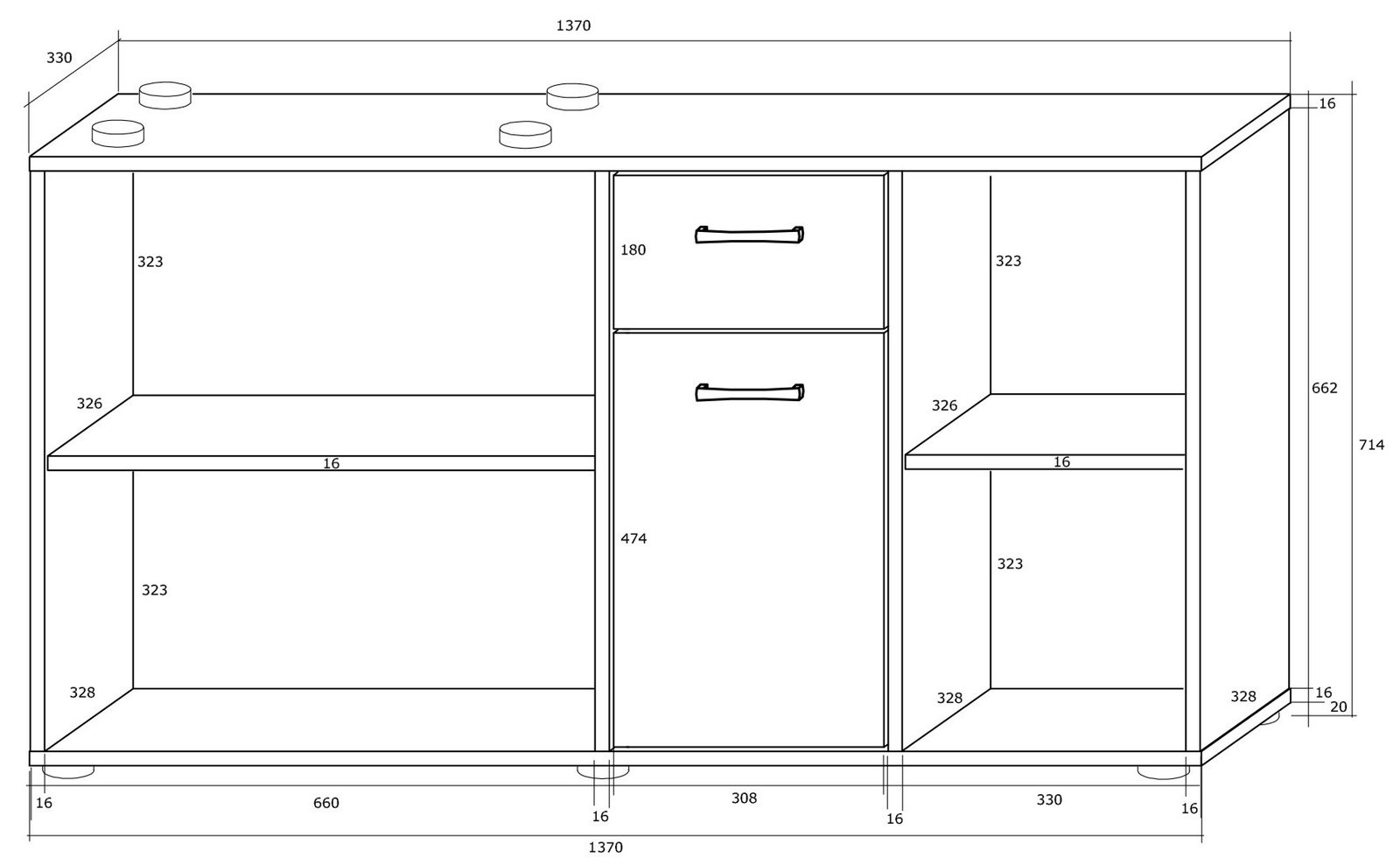 BEAT table P adjustable angle, white, black, connector - Image 3