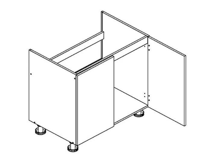 80 cm base cabinet for sink Dennis D80ZL - Image 2