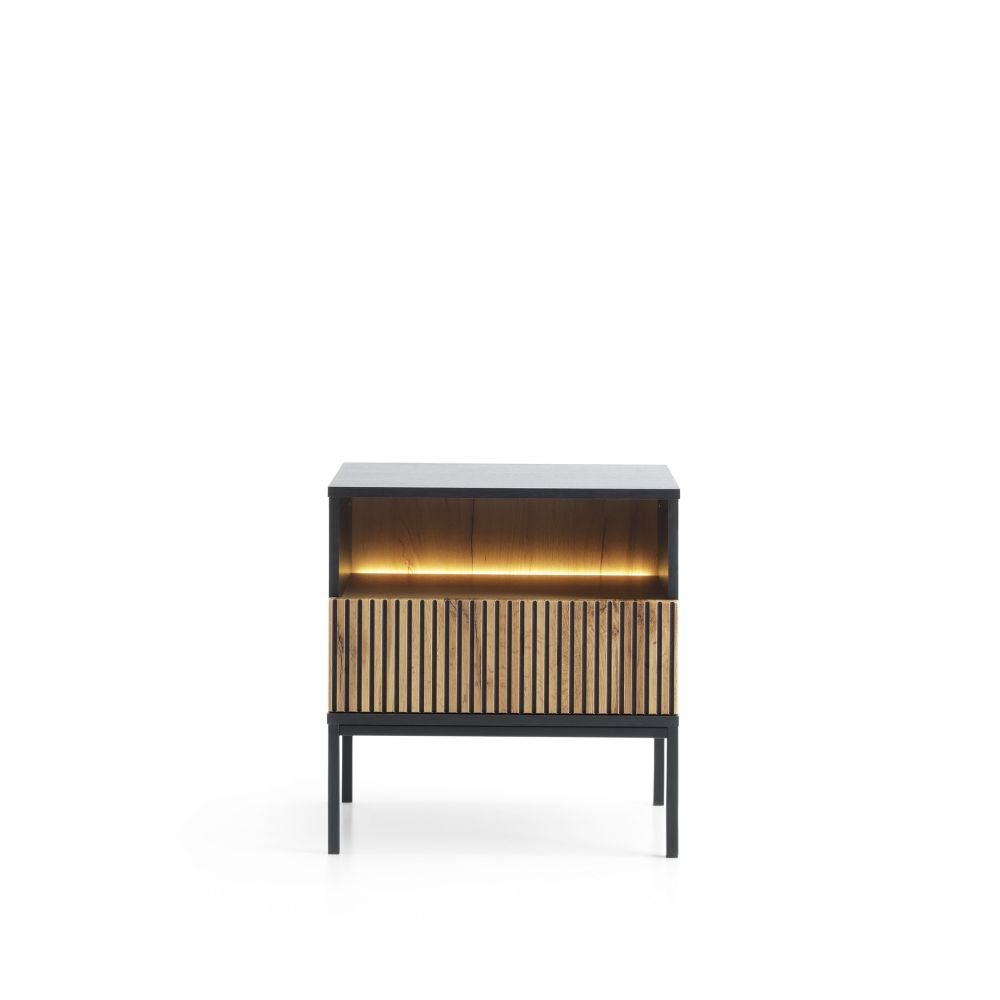 Charming loft-style bedside table with lighting Sento S54 - Image 2