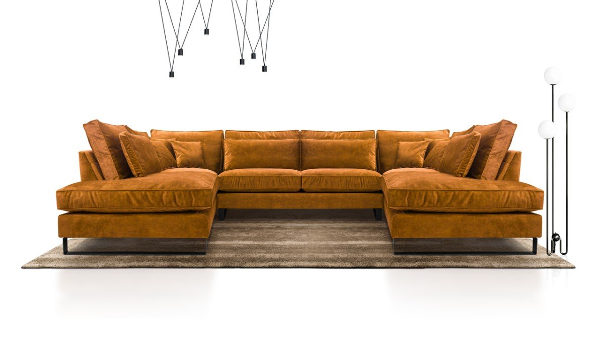 Corblack U non-folding corner sofa - Image 2