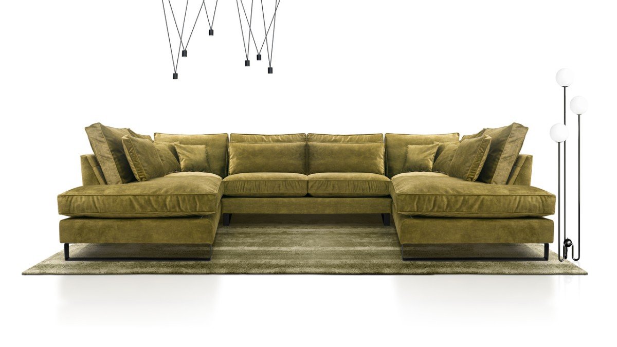 Corblack U non-folding corner sofa - Image 3