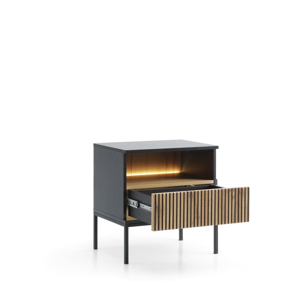 Charming loft-style bedside table with lighting Sento S54 - Image 3