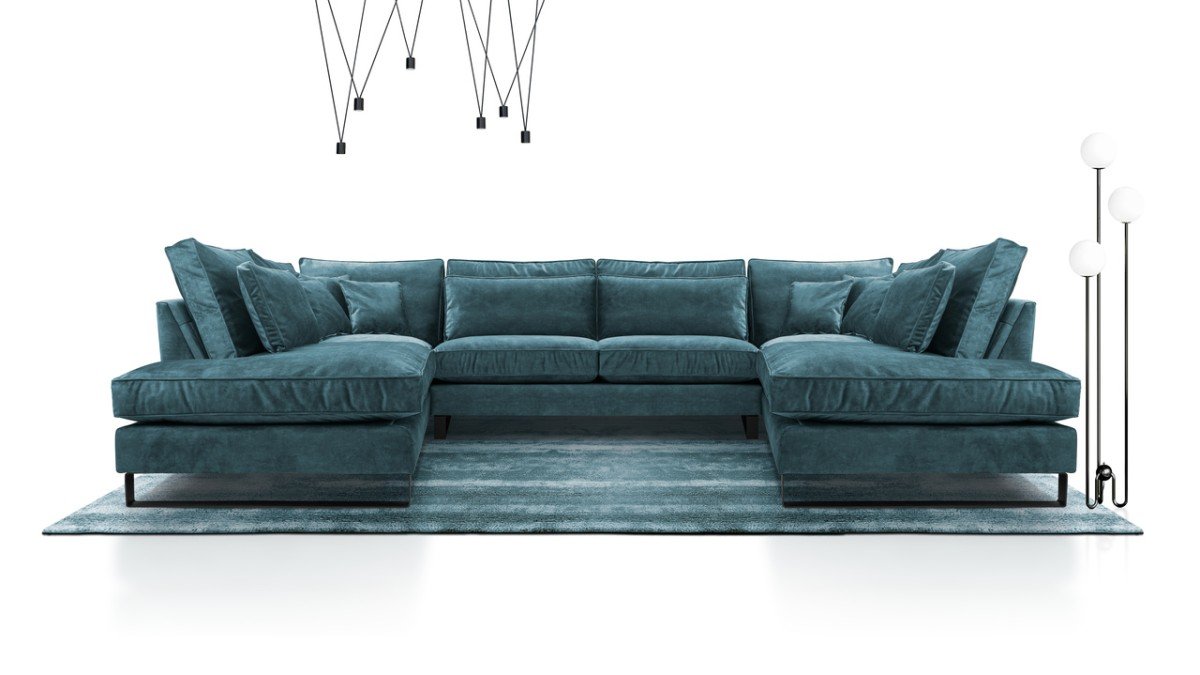 Corblack U non-folding corner sofa - Image 4