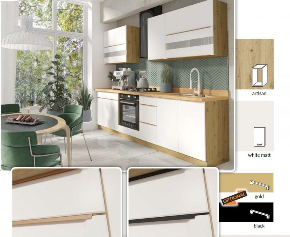 Base cabinet with drawer 60 cm Glamour GLA-5D - Image 5