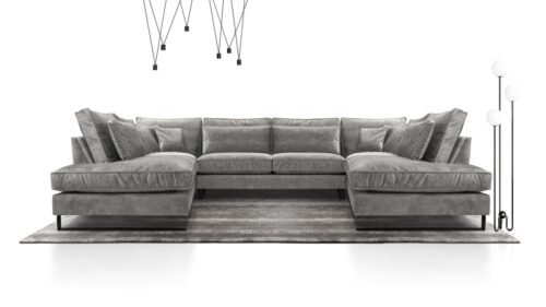 Corblack U non-folding corner sofa