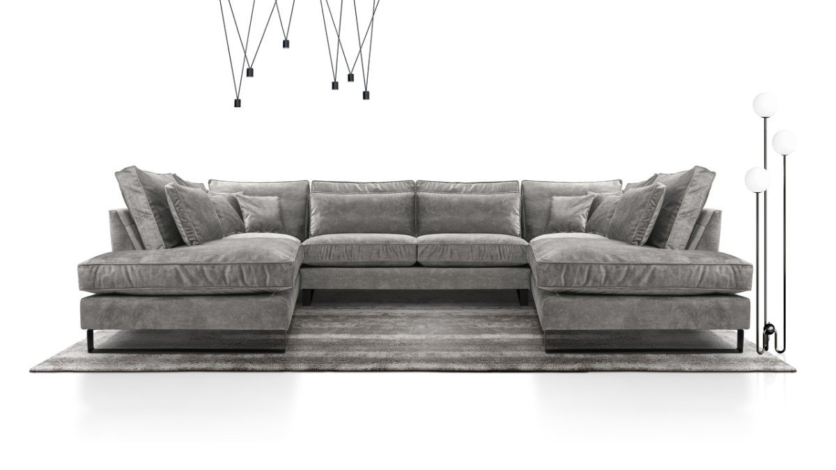 Corblack U non-folding corner sofa
