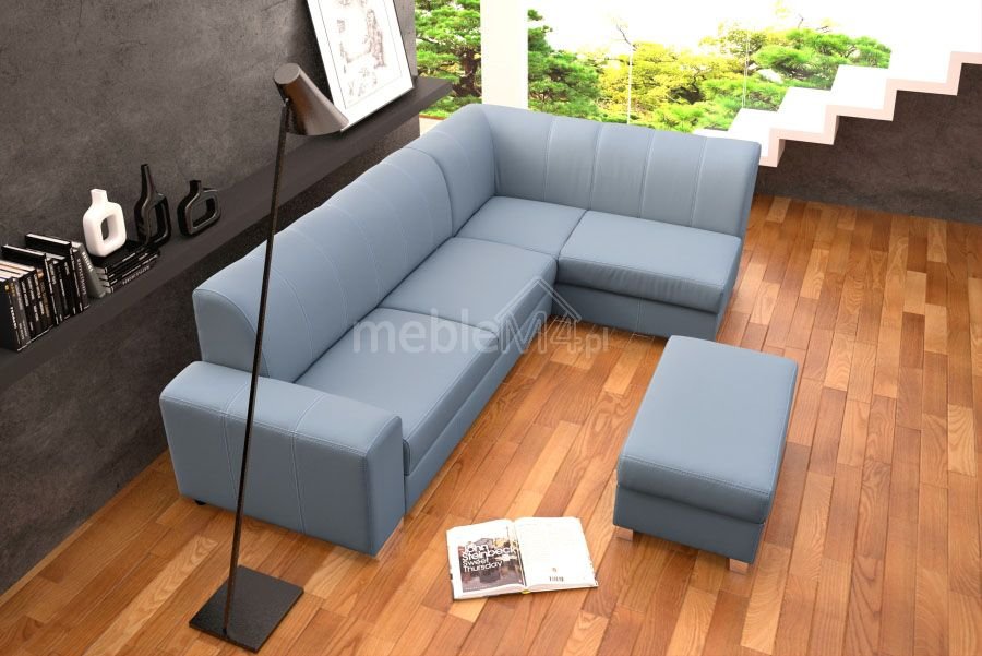 Minister pull-out corner sofa + free pouf