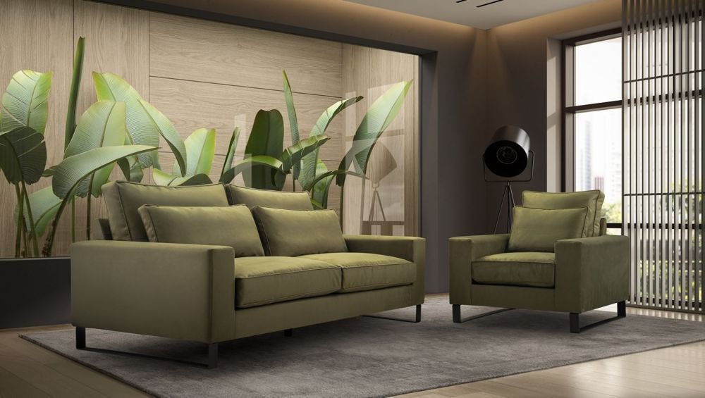 Black upholstered loft armchair - Image 7