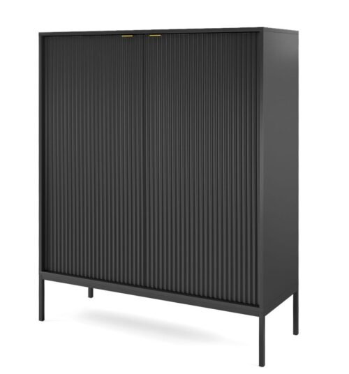 Nova K-104 black chest of drawers