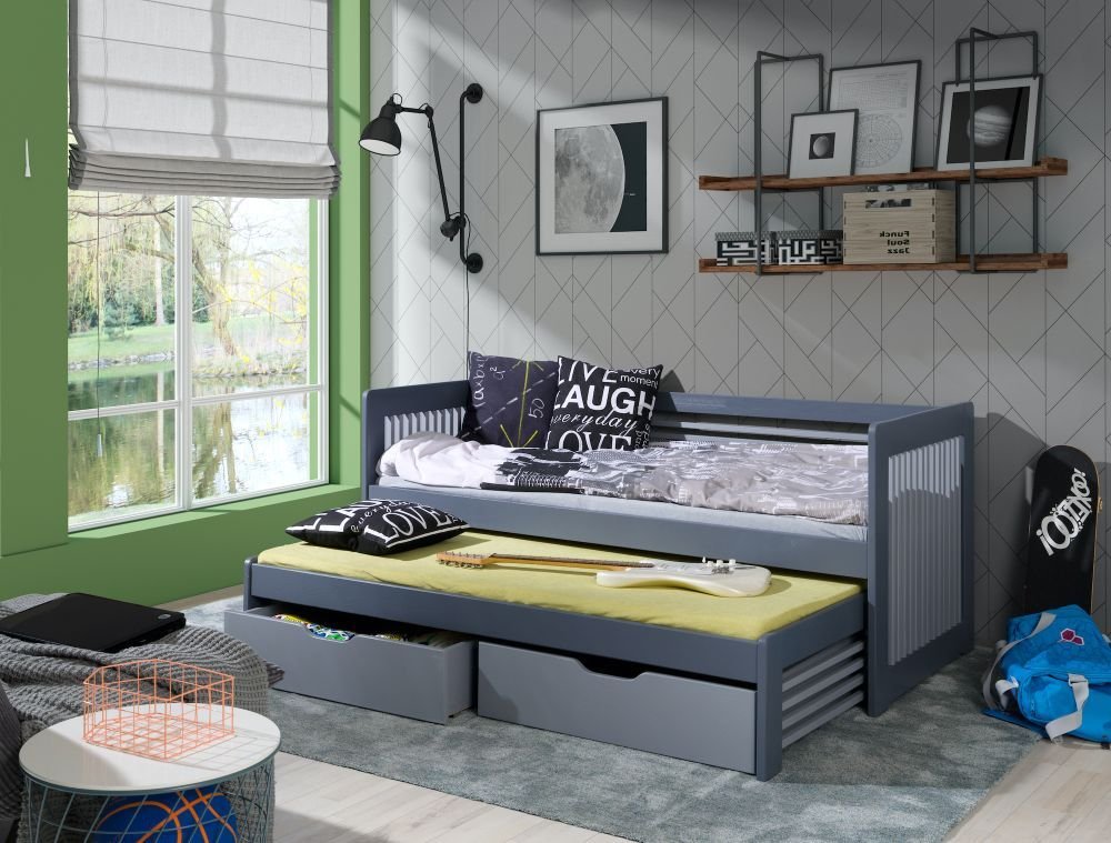 ANATOL youth folding bed for two persons 90x200 cm