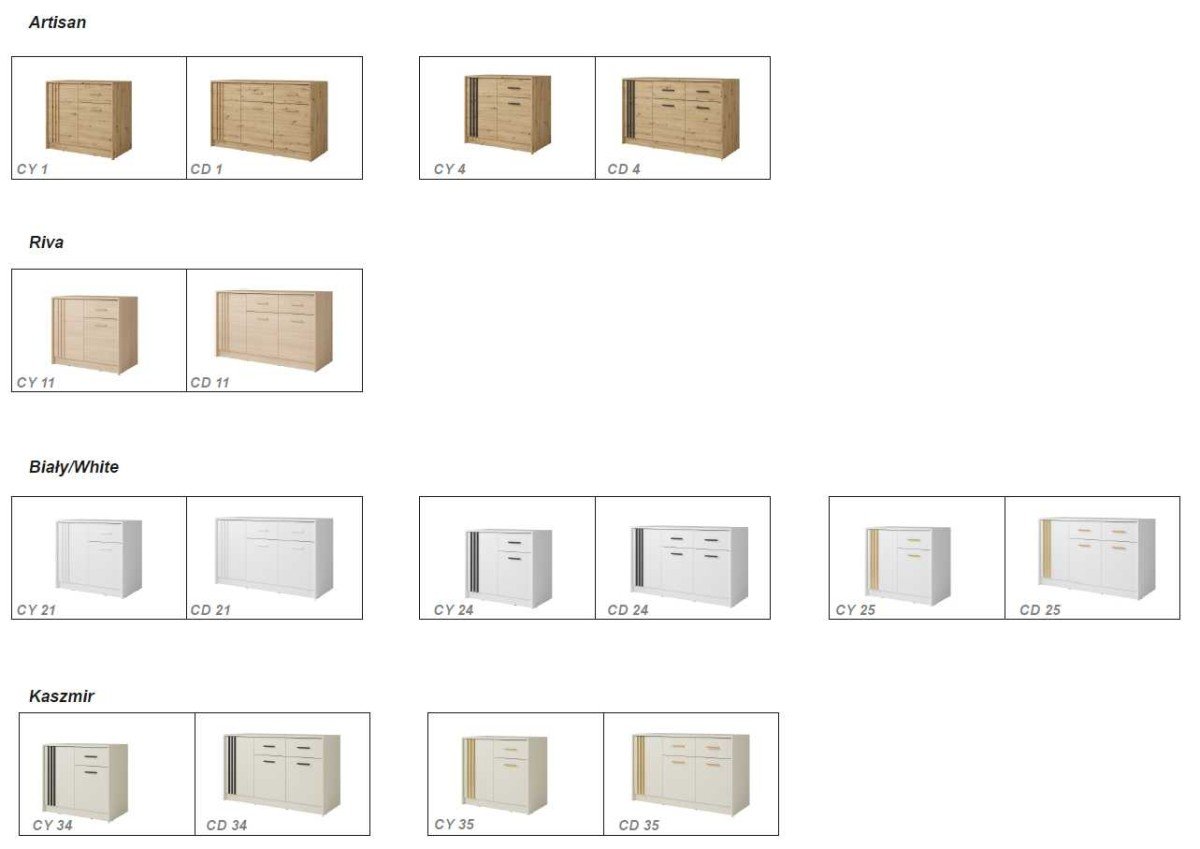 Chest of drawers with cabinets and drawers Canada CD4 - Image 2