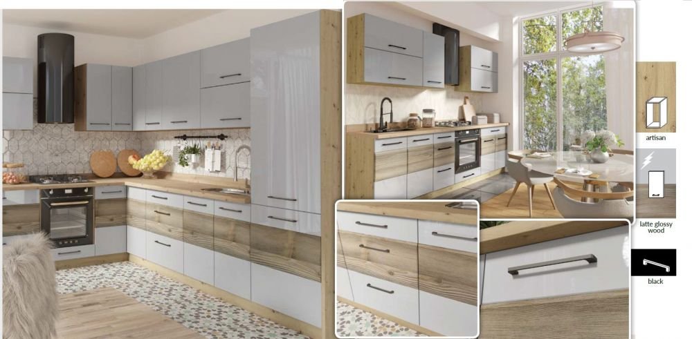 Wall cabinet 60 cm low Infinity INF-36G - Image 5