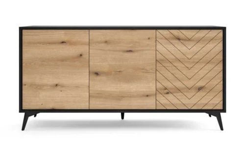 Loft style chest of drawers K154 Diamond – oak color