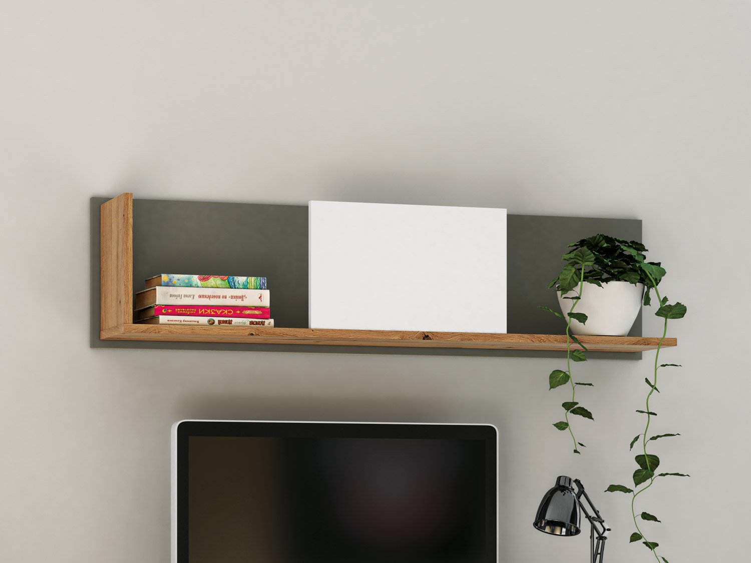 FINI 10 oak cabinet / white front - shelf - Image 6