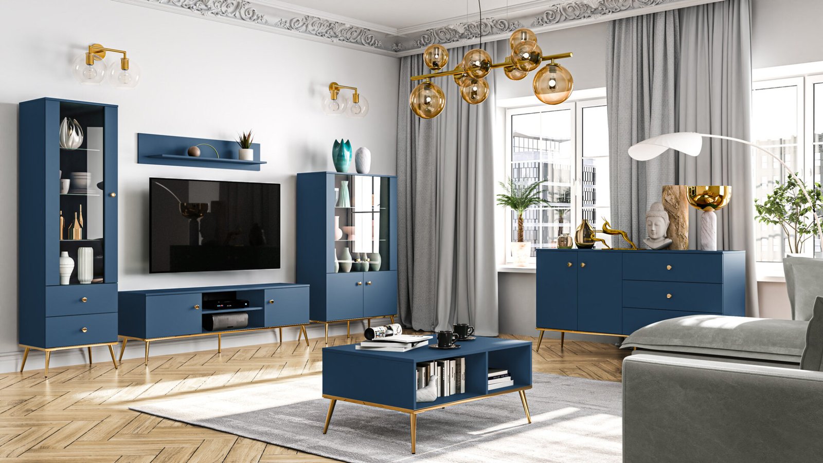 Marine 10 dark blue - 2S bedside table - Image 7