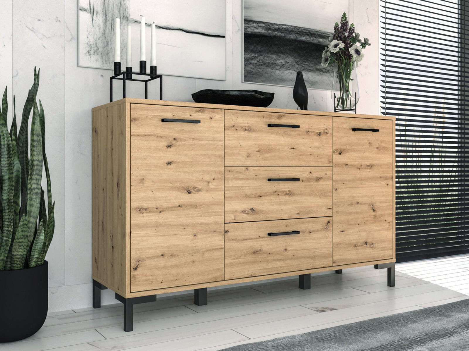 Nevio 12 Artisan Oak - Chest of Drawers - Image 6