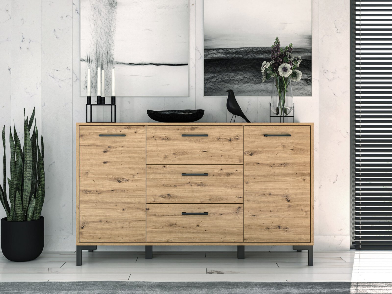 Nevio 12 Artisan Oak - Chest of Drawers - Image 7