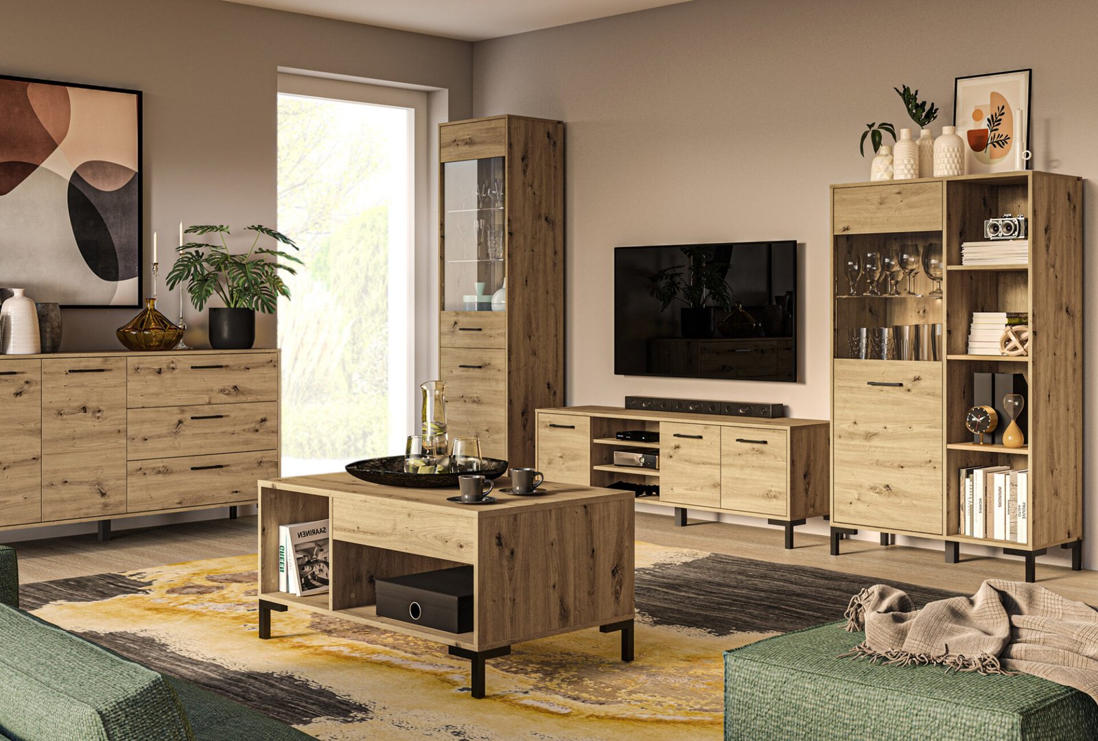 Nevio 17 Artisan Oak - Wardrobe - Image 8
