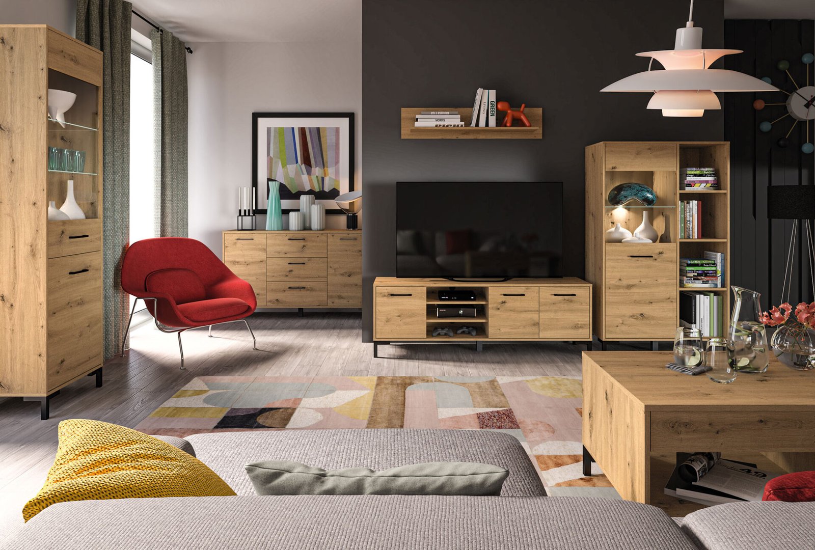 Nevio 17 Artisan Oak - Wardrobe - Image 9
