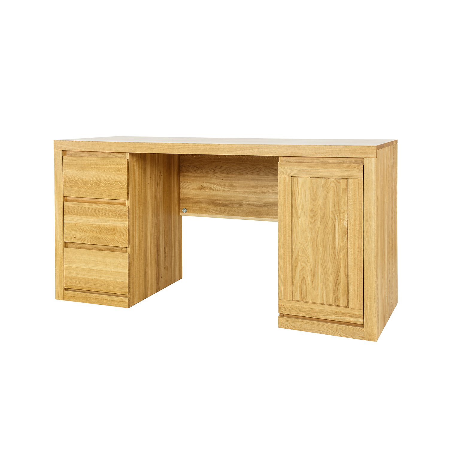 VIP BR302 oak desk, cocoa oak
