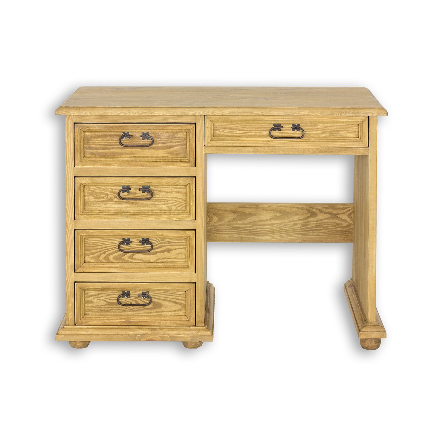 Pine desk RUSTIKAL BR700 antique white pine - Image 2