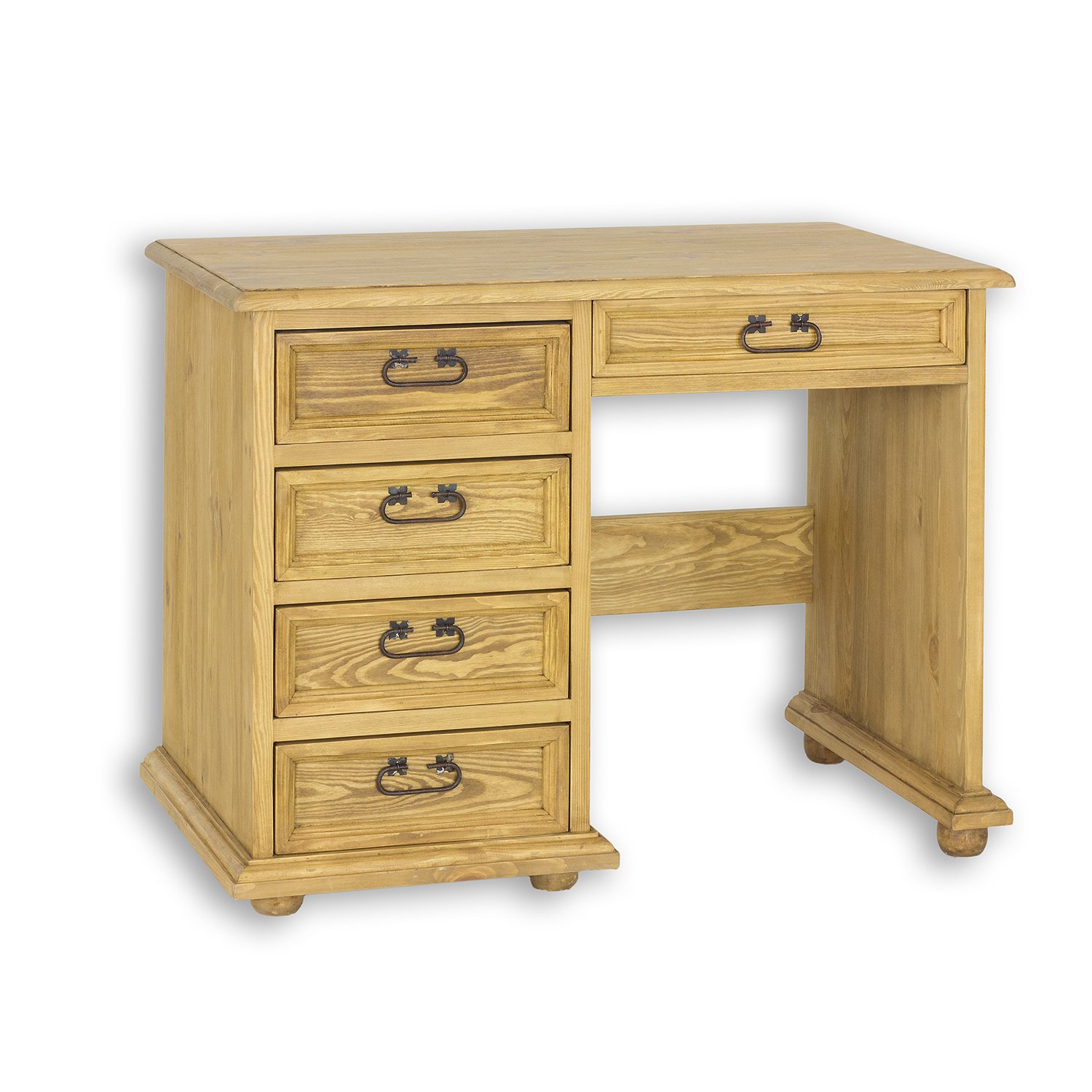 Pine desk RUSTIKAL BR700 antique white pine - Image 3