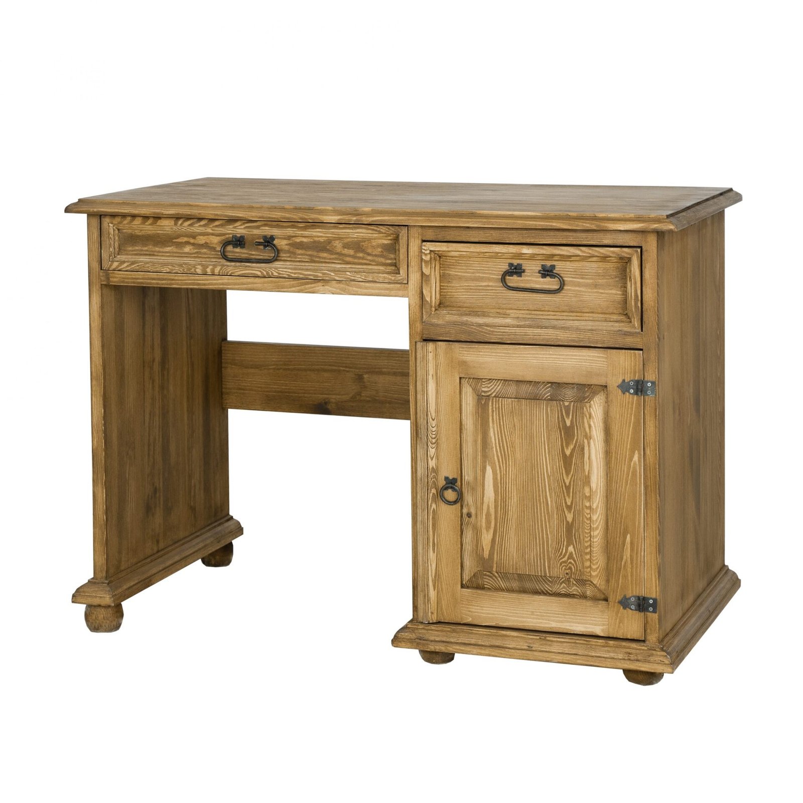 Pine desk RUSTIKAL BR701, pine bleached wax - Image 4
