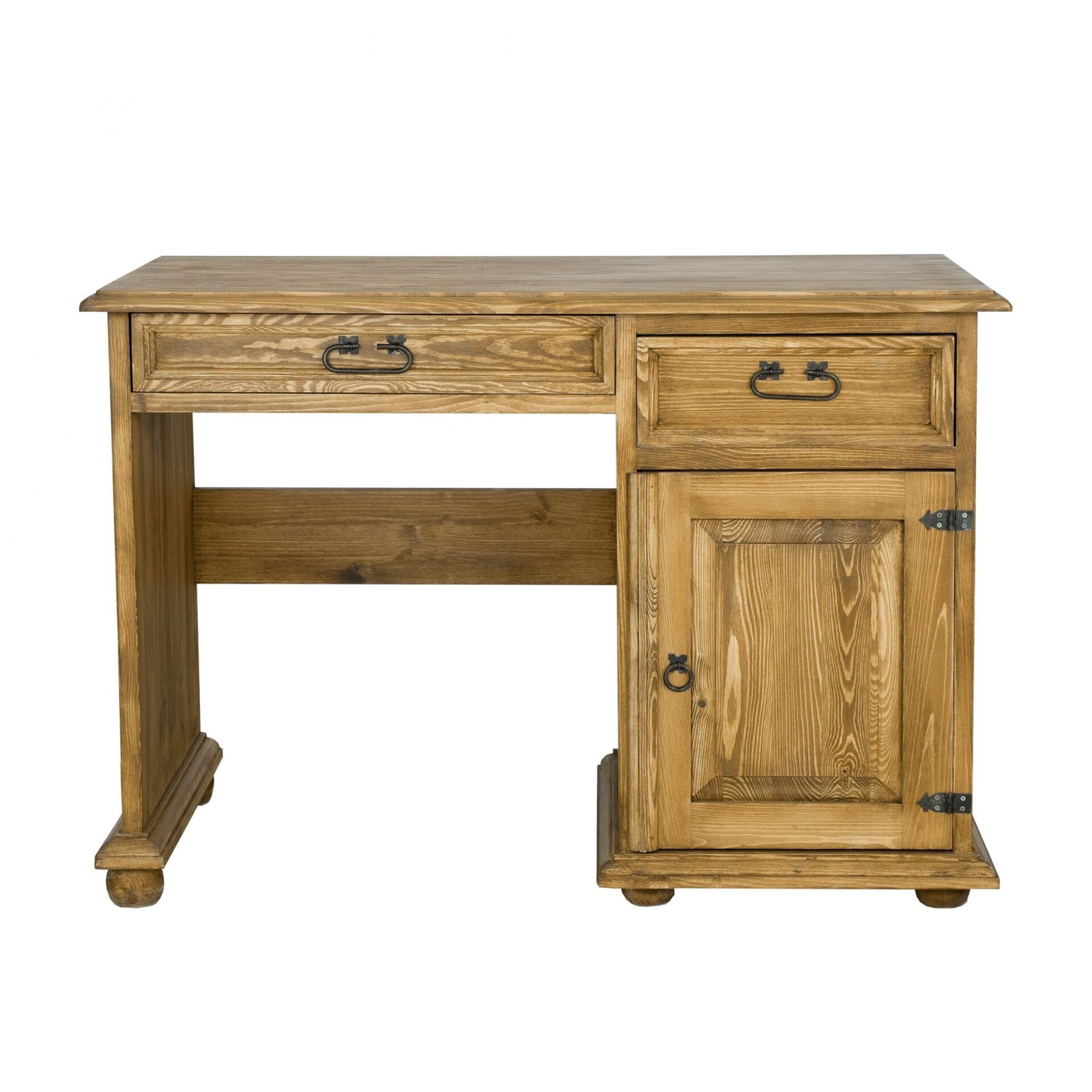 Pine desk RUSTIKAL BR701, pine bleached wax - Image 5