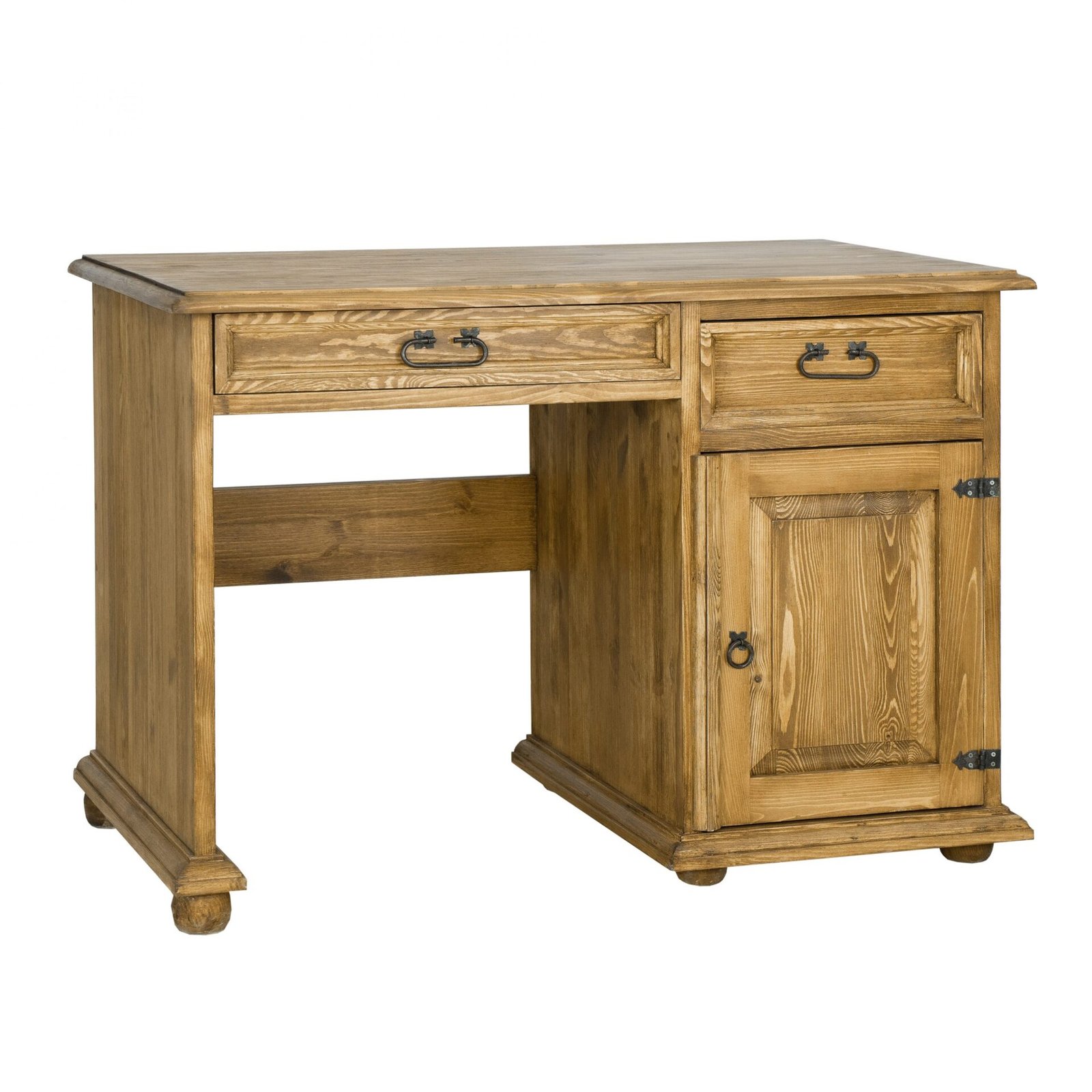 Pine desk RUSTIKAL BR701 antique white pine - Image 6