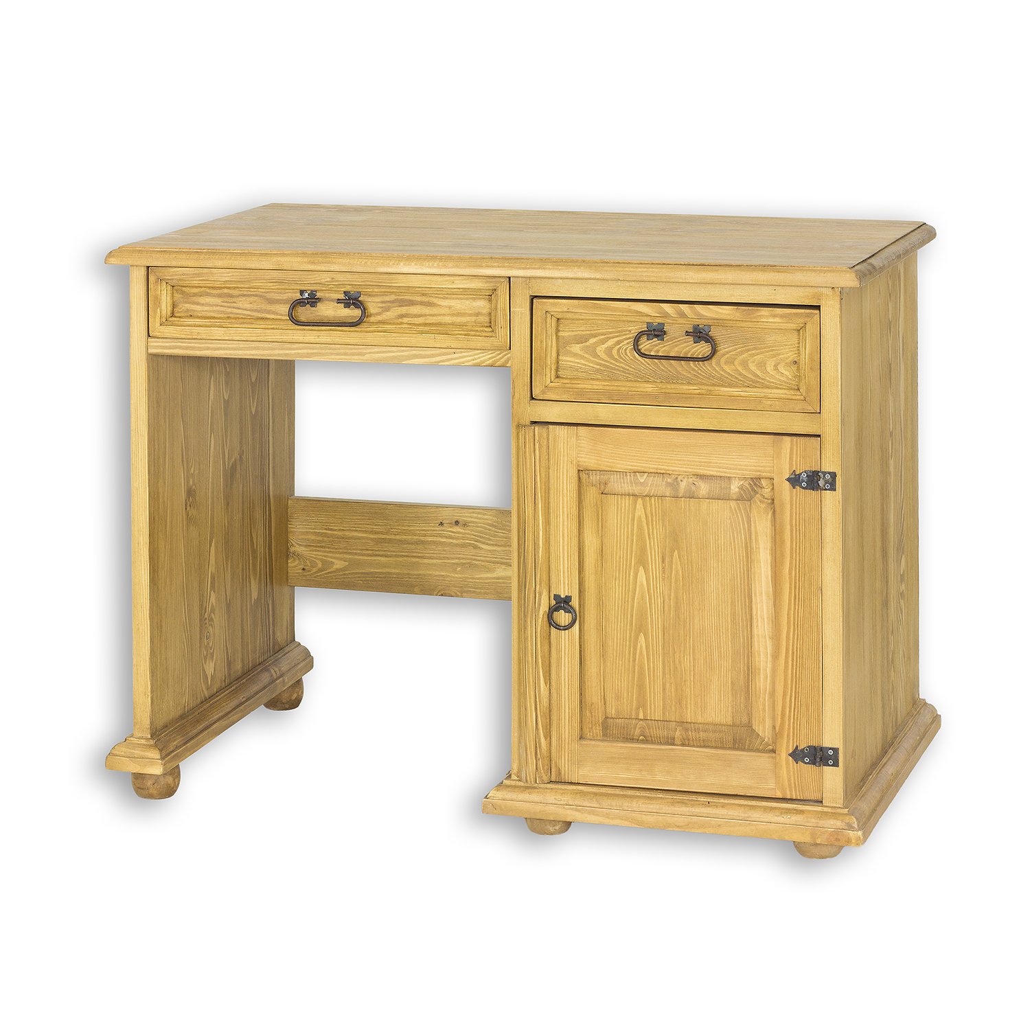 Pine desk RUSTIKAL BR701, pine bleached wax