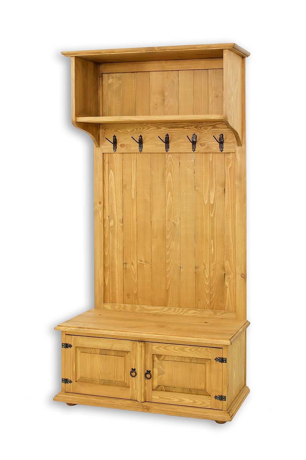 Pine wardrobe RUSTIKAL GR700 pine white wax
