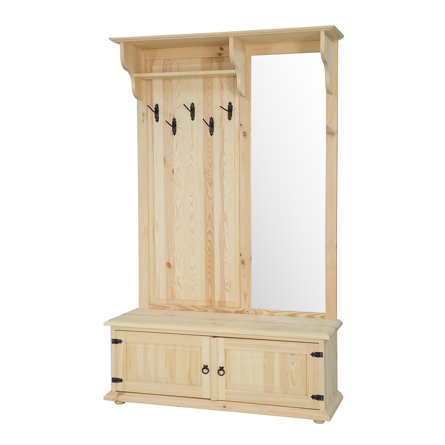 Pine wardrobe RUSTIKAL GR703 pine colorless wax - Image 4