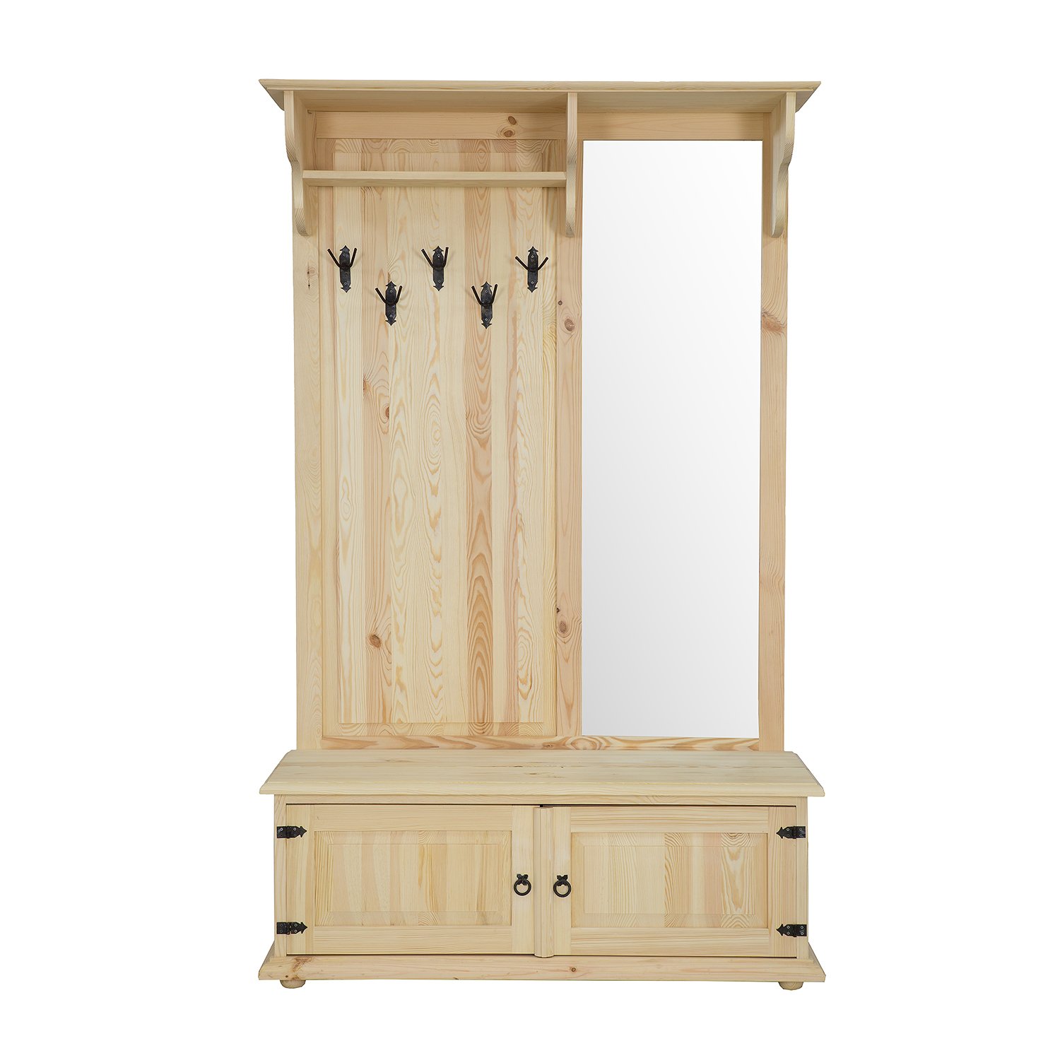 Pine wardrobe RUSTIKAL GR703 pine colorless wax - Image 5