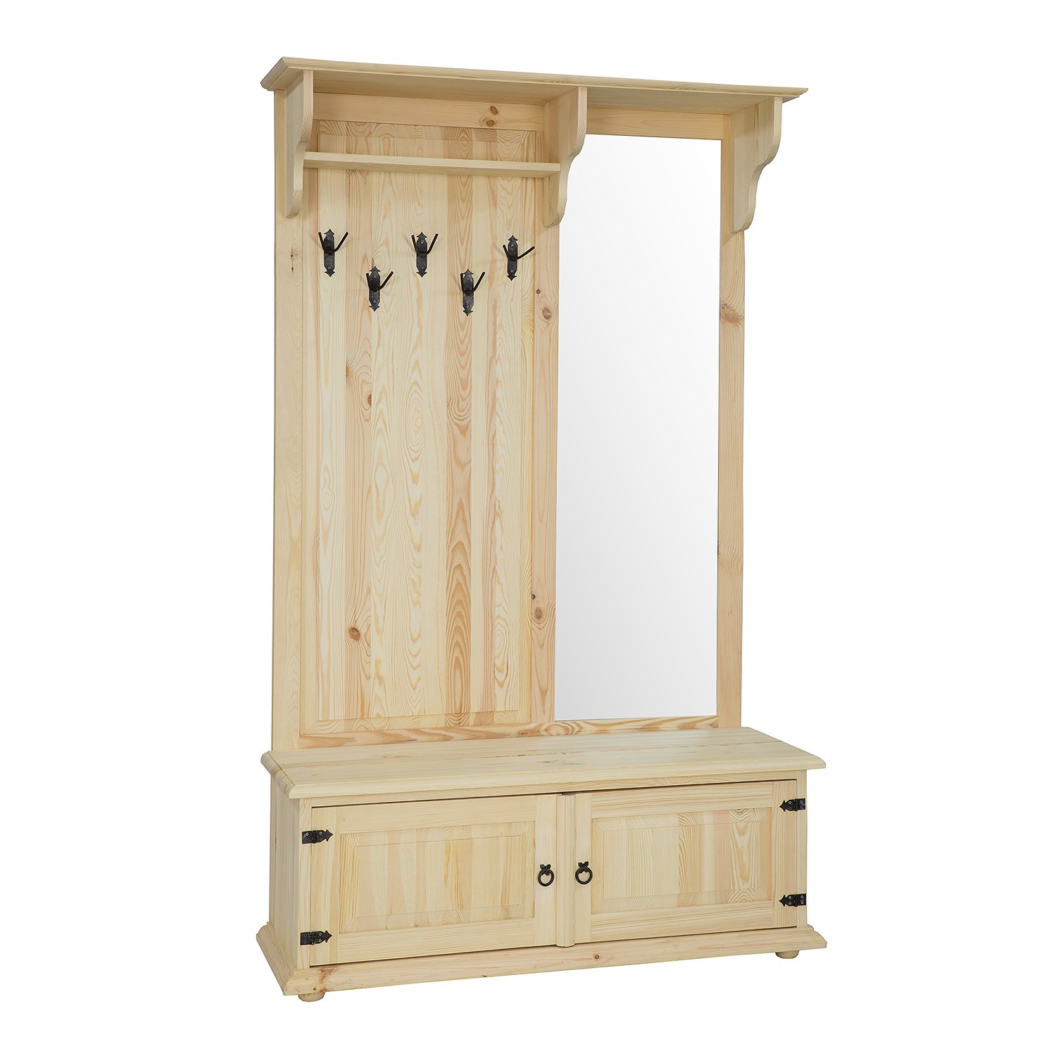 Pine wardrobe RUSTIKAL GR703 pine colorless wax - Image 6