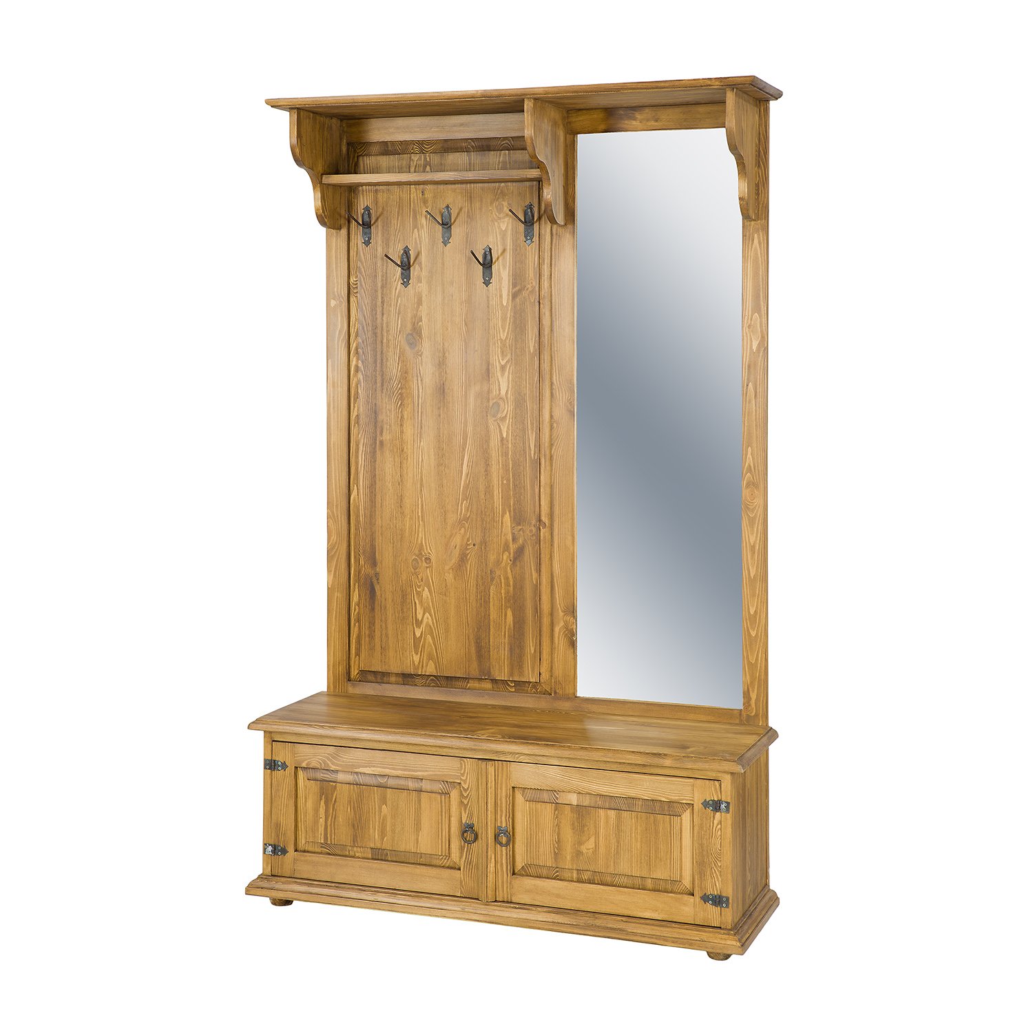 Pine wardrobe RUSTIKAL GR703 pine colorless wax - Image 7