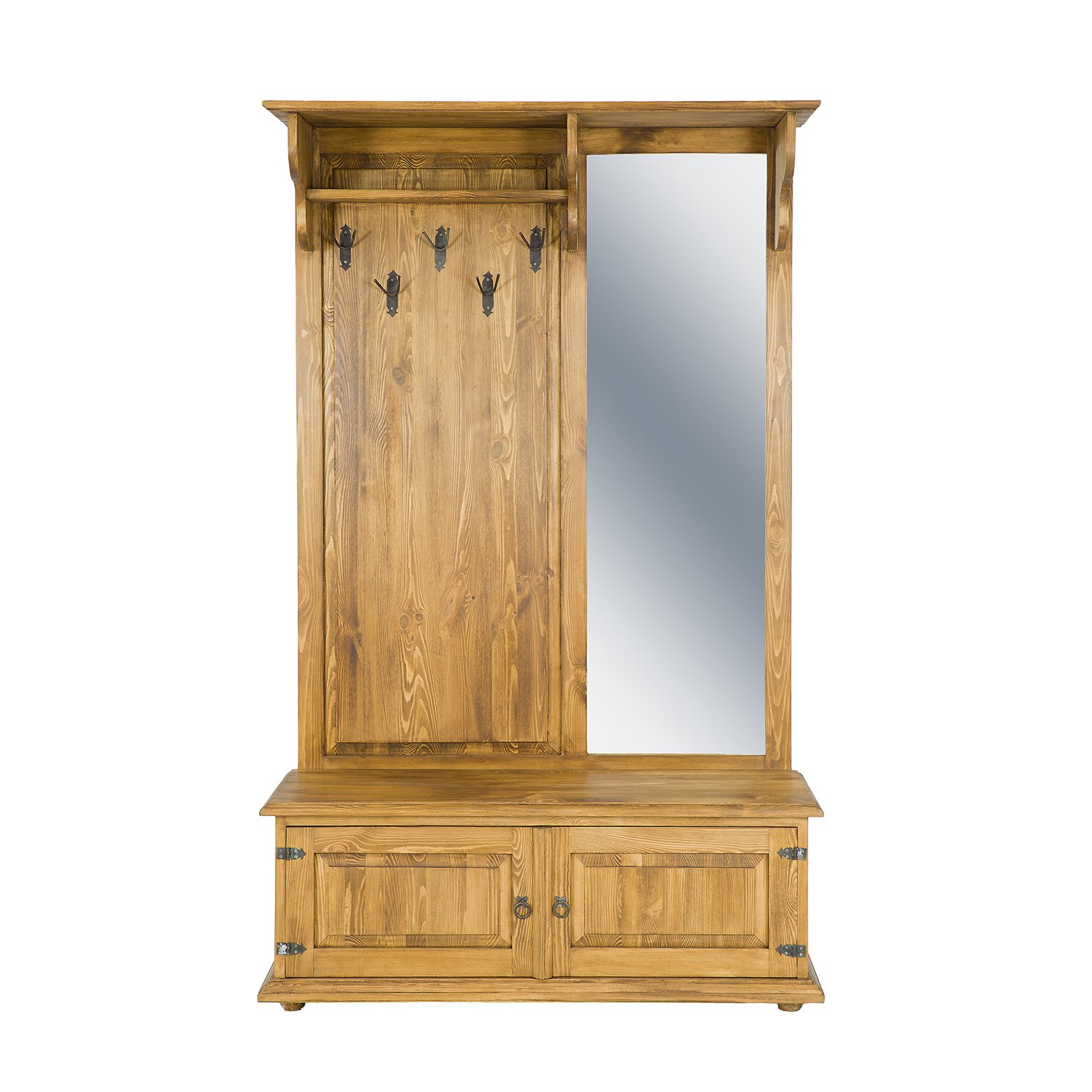Pine wardrobe RUSTIKAL GR703 pine colorless wax - Image 8