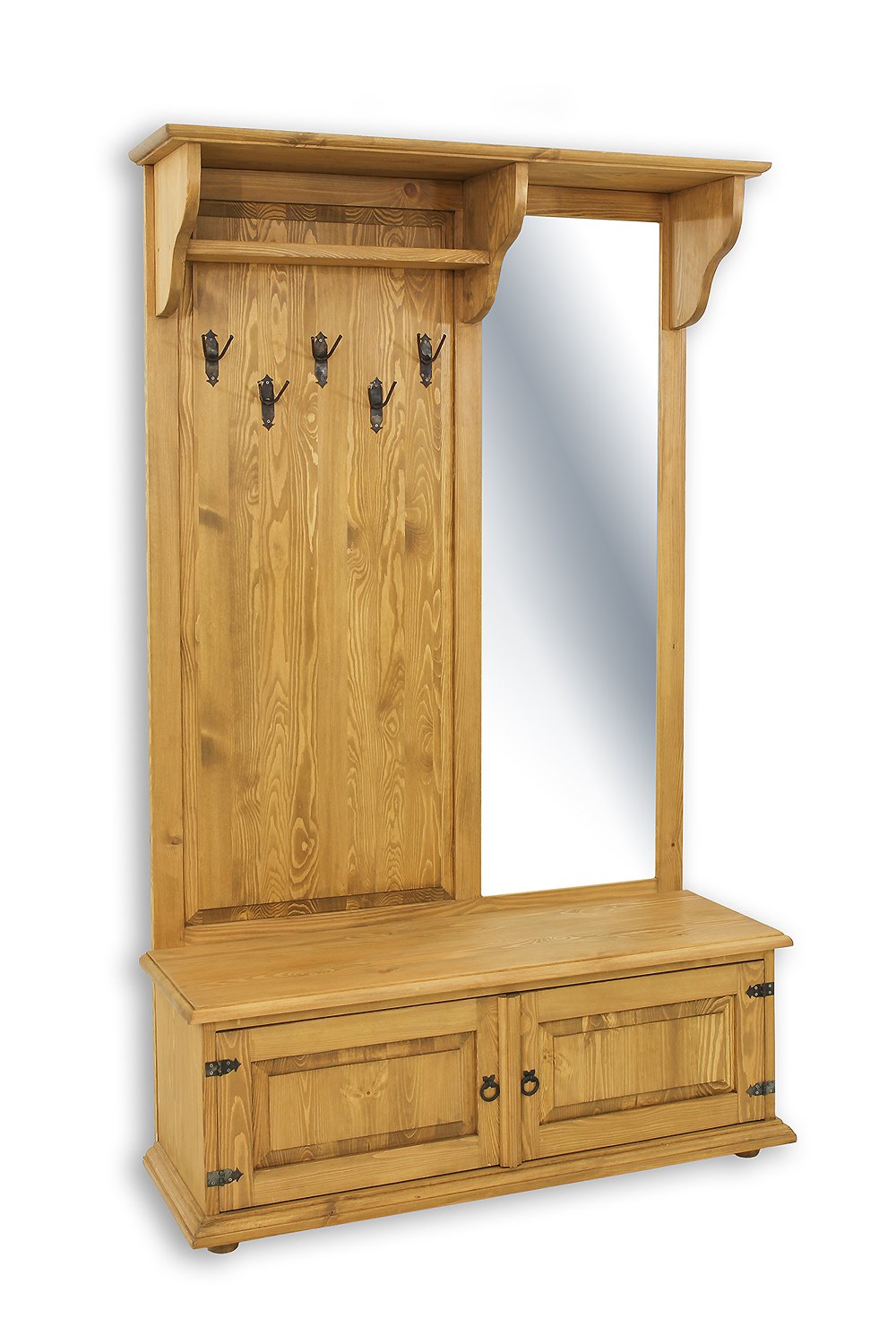 Pine wardrobe RUSTIKAL GR703 pine colorless wax - Image 3