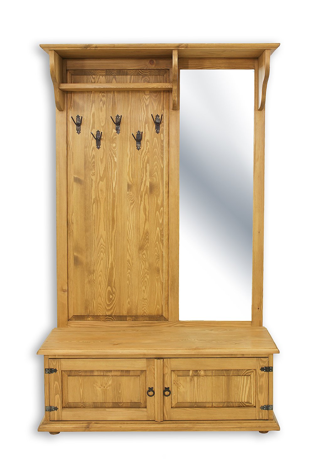 Pine wardrobe RUSTIKAL GR703 pine colorless wax - Image 2