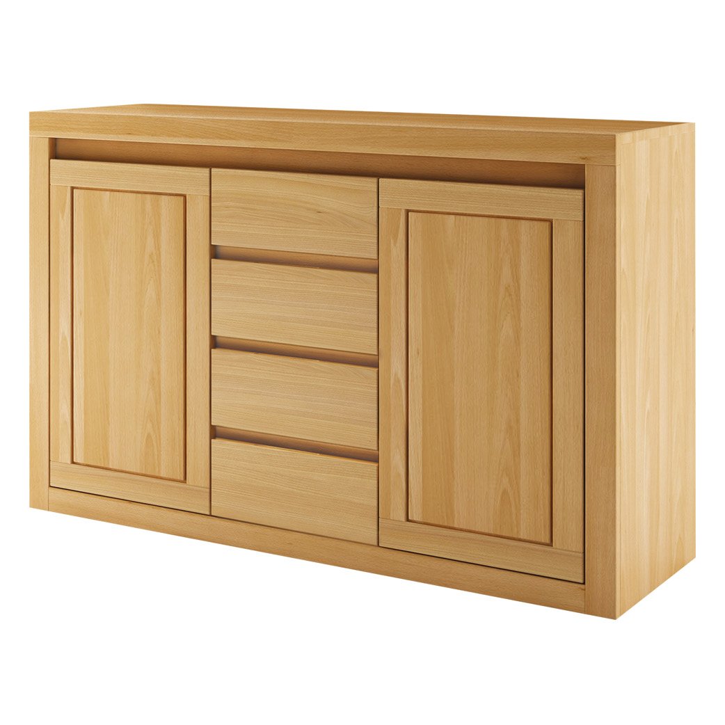 VIP KD409 beech chest of drawers, moka beech