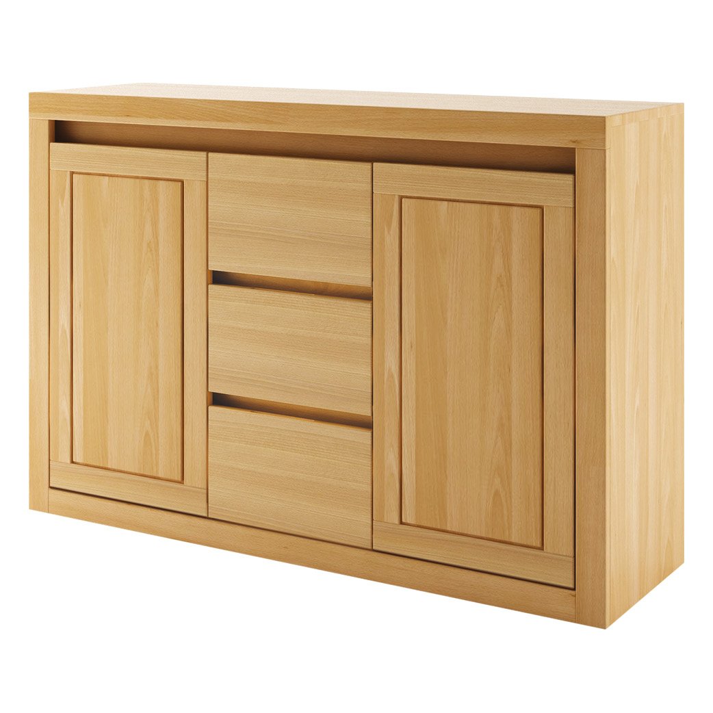 VIP KD413 beech chest of drawers, moka beech