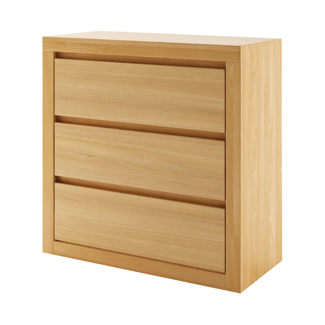 VIP KD414 beech chest of drawers, moka beech