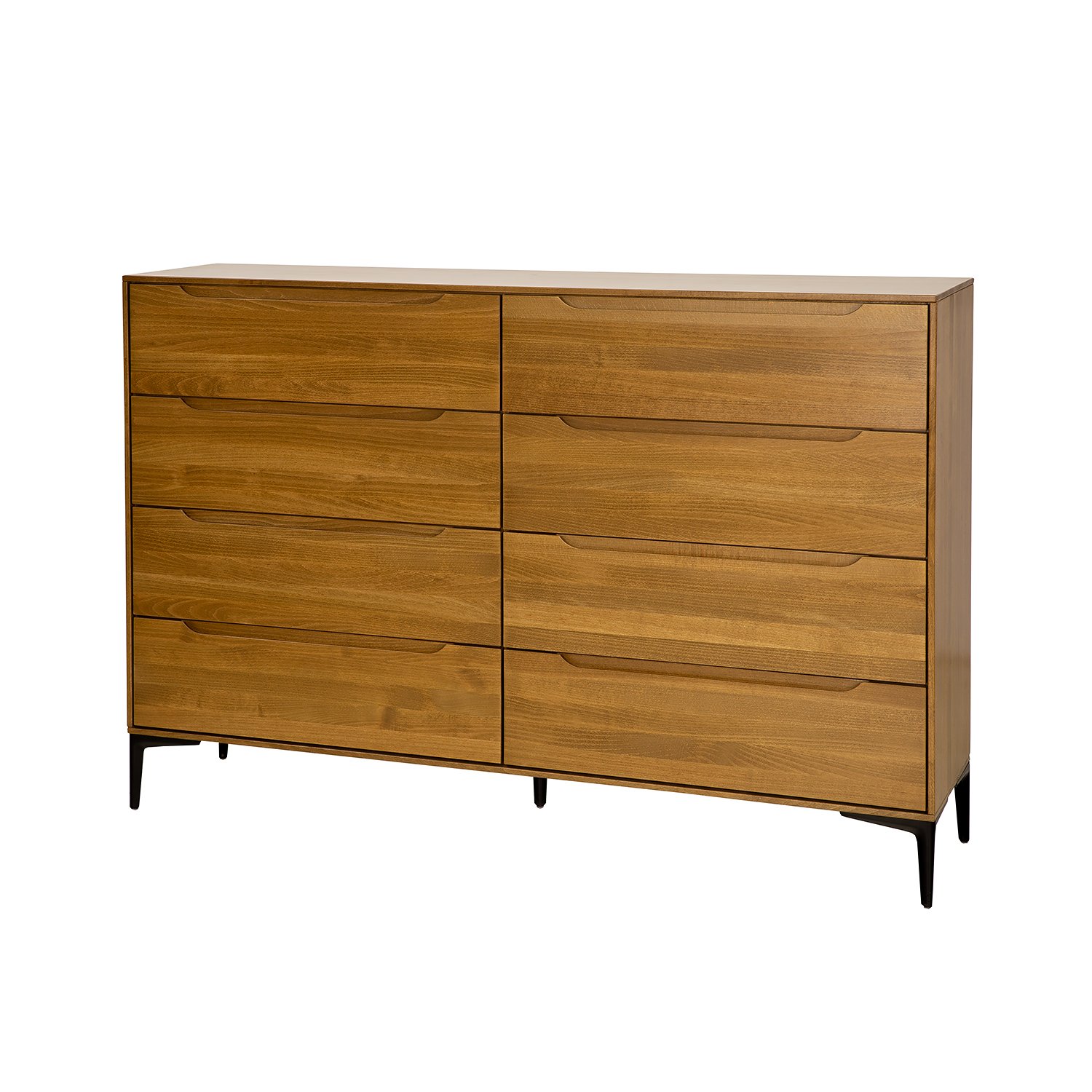 MODERN KD420 beech chest of drawers, moka color beech