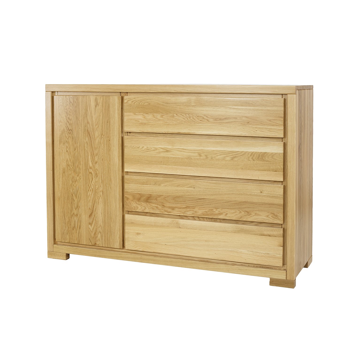 Oak chest of drawers CLASSIC KD358 dark oak color