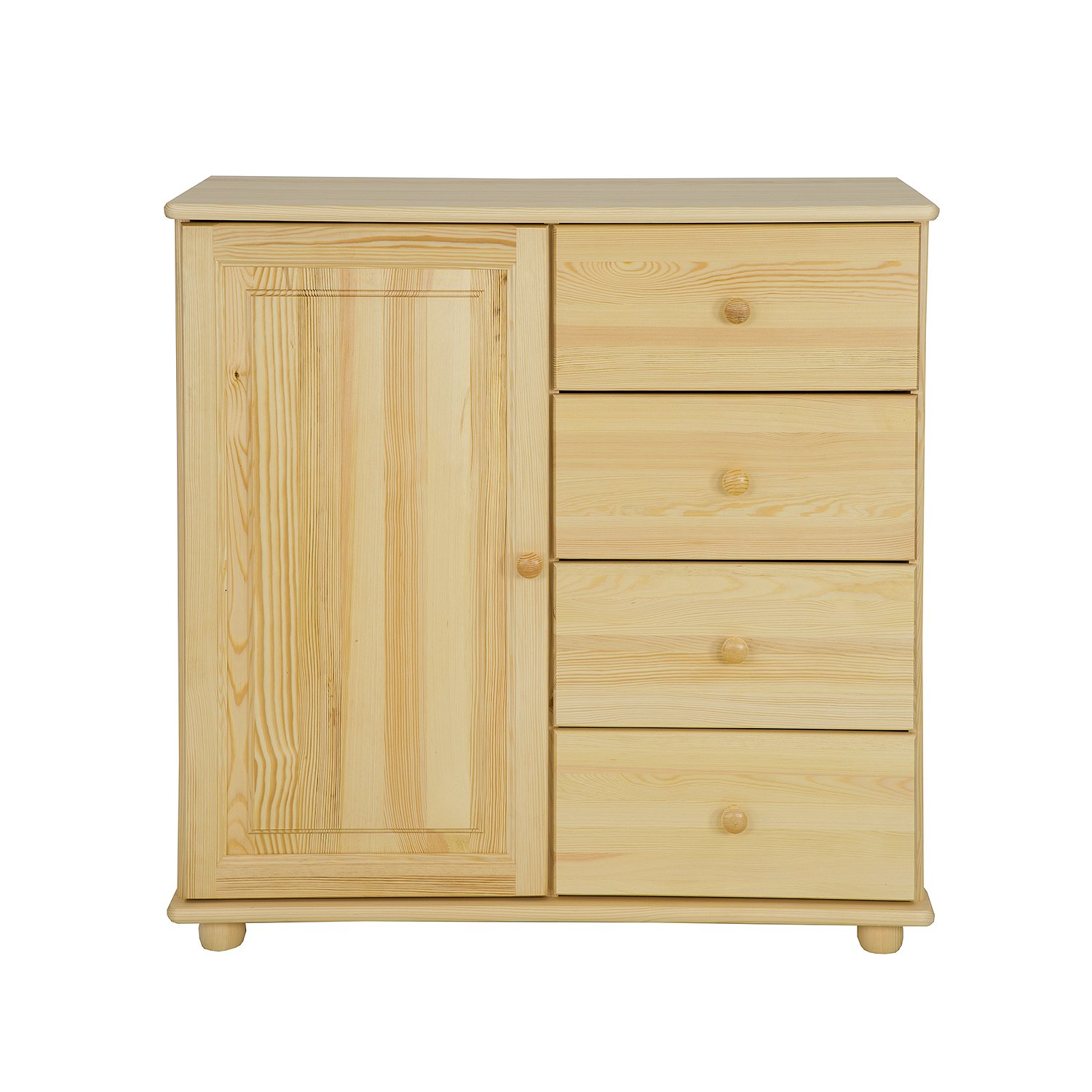 CORSICA KD100 pine chest of drawers, pine walnut