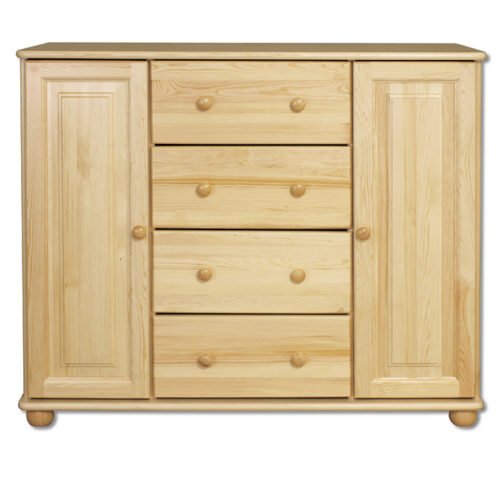 CORSICA KD117 pine chest of drawers, gray pine