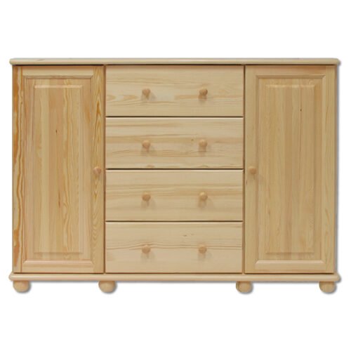 CORSICA KD120 pine chest of drawers, natural pine