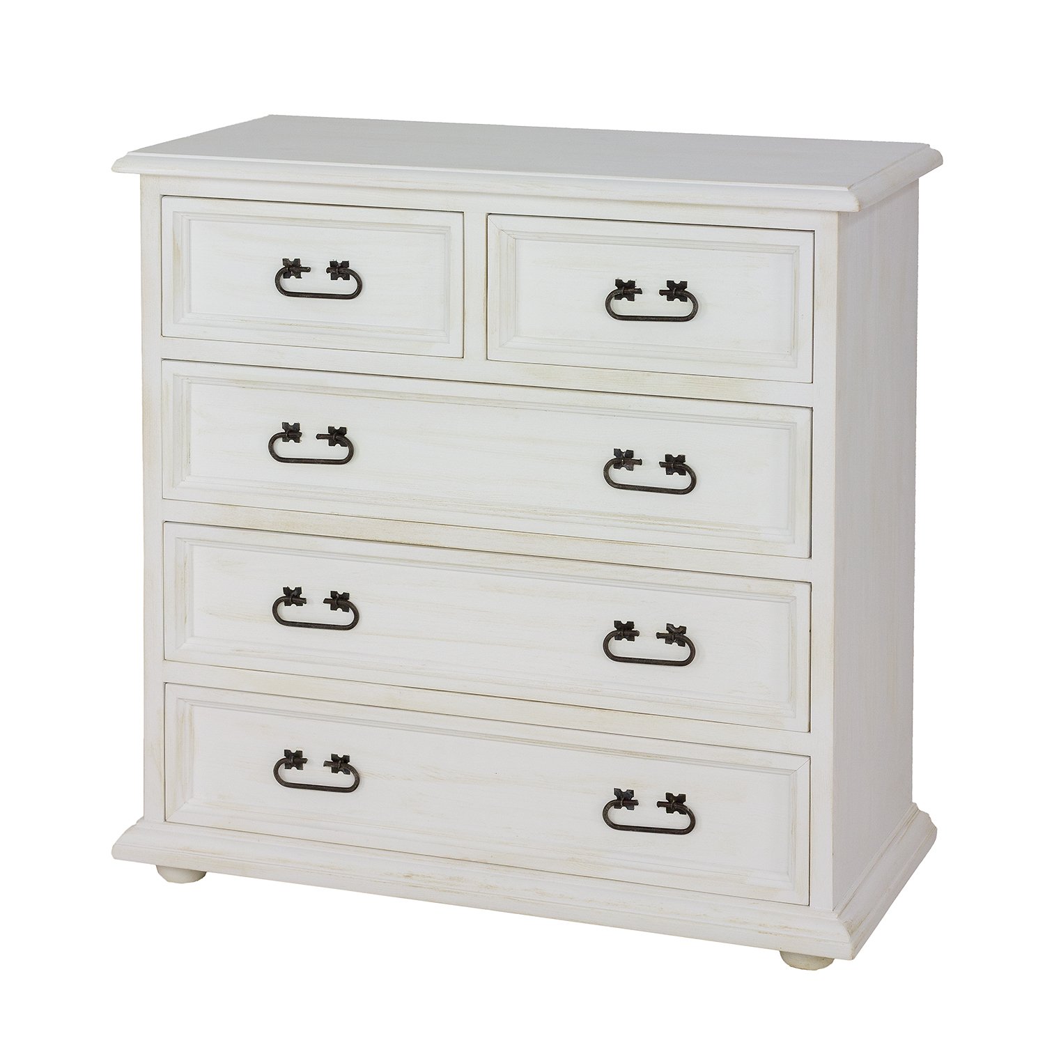 Pine chest of drawers RUSTIKAL KD702, white pine patina - Image 7