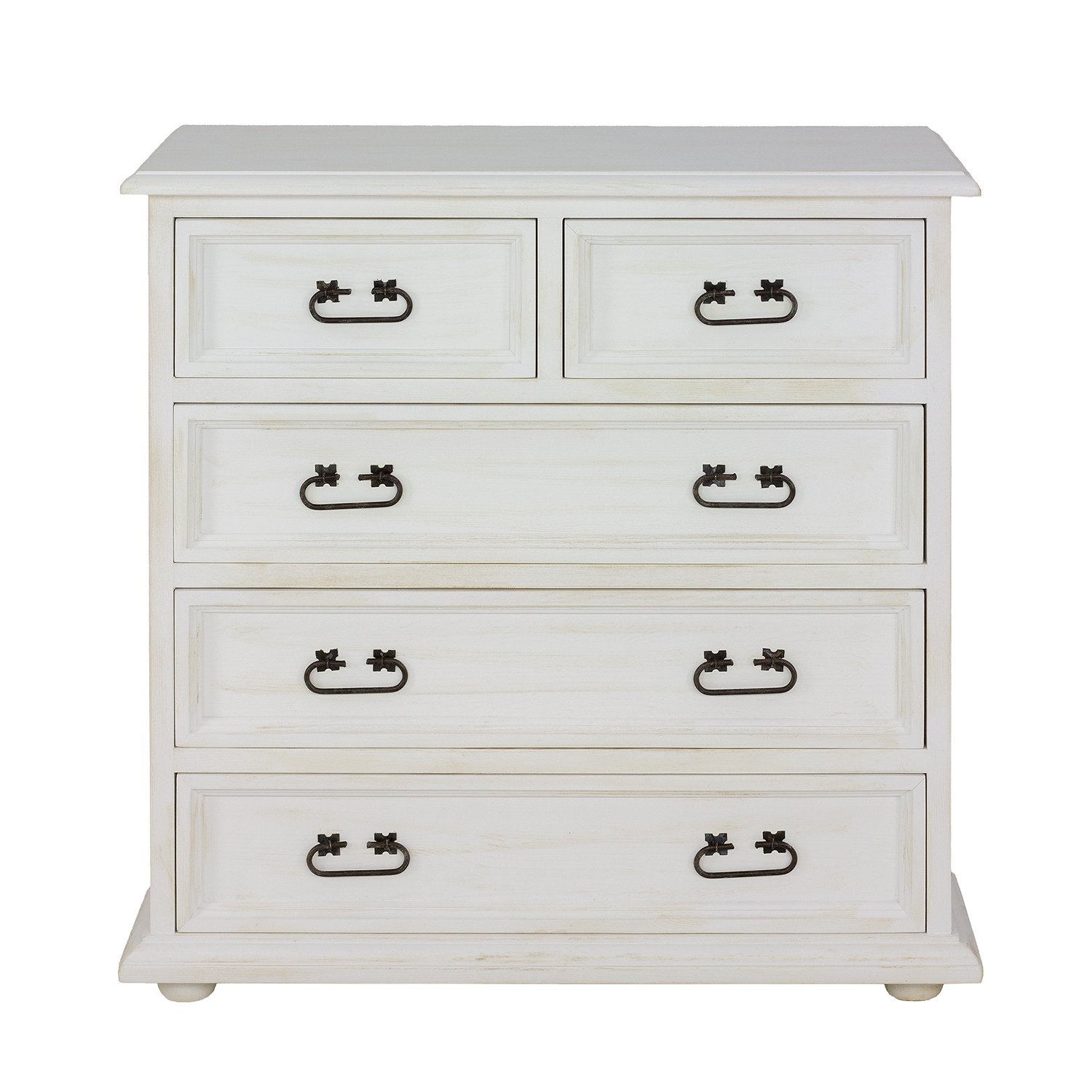 Pine chest of drawers RUSTIKAL KD702, white pine patina - Image 8