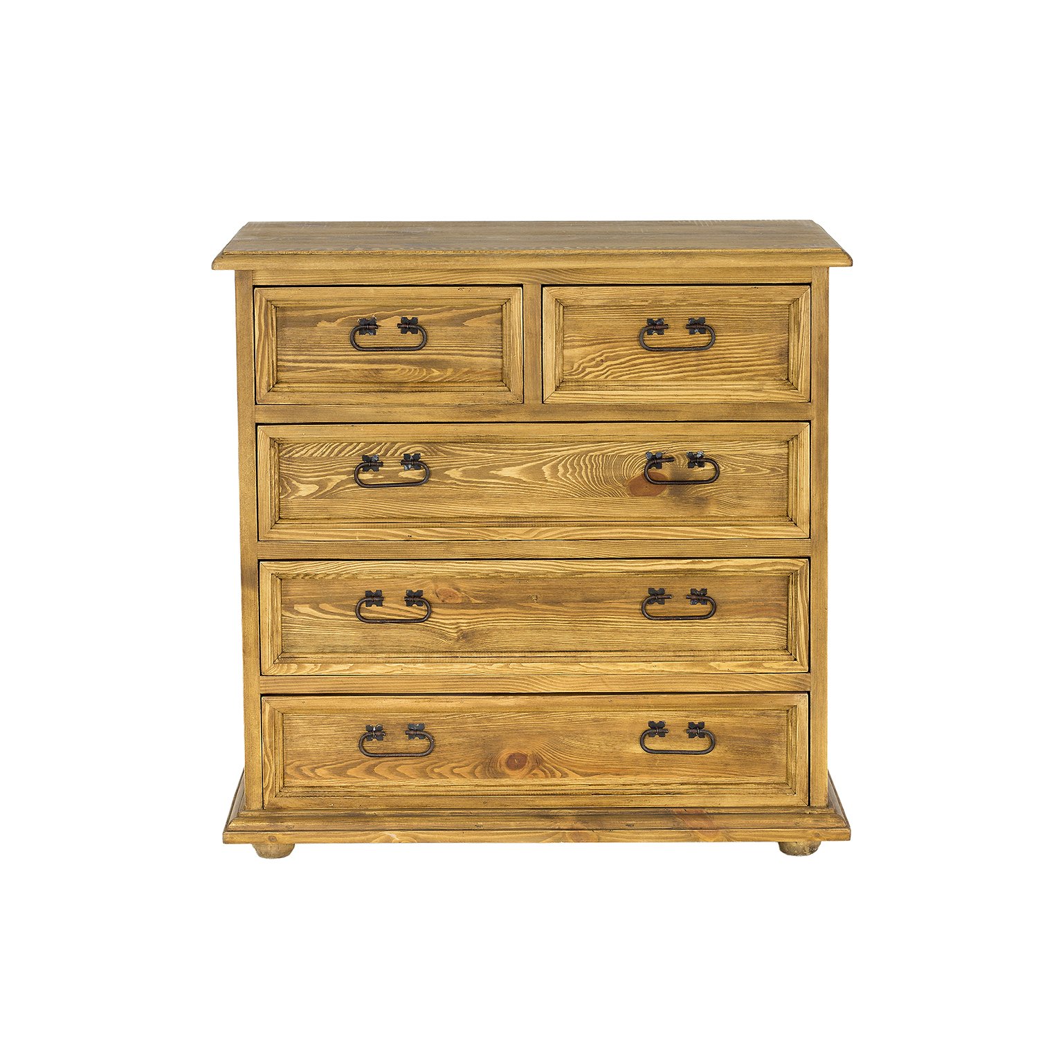 Pine chest of drawers RUSTIKAL KD702, white pine patina - Image 5