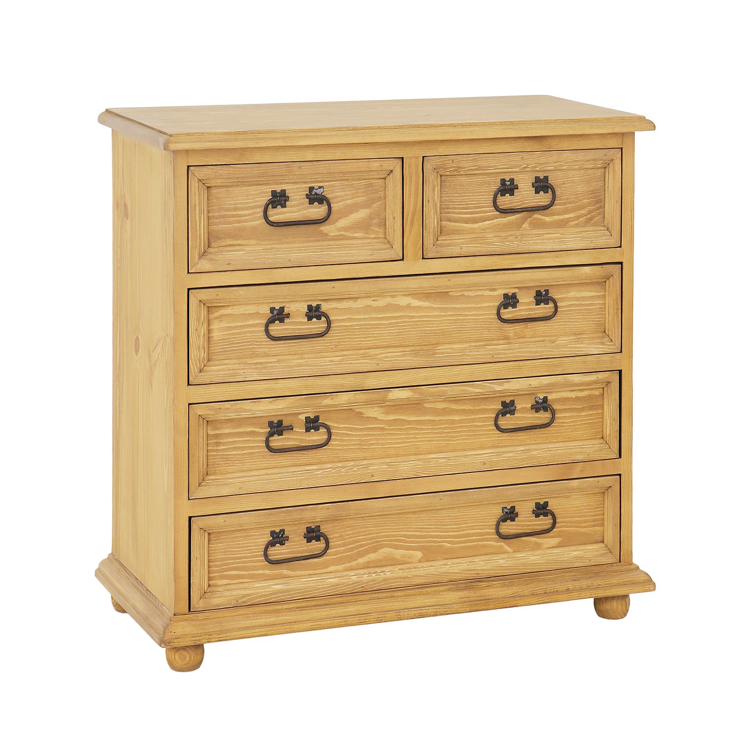 Pine chest of drawers RUSTIKAL KD702, white pine patina - Image 3